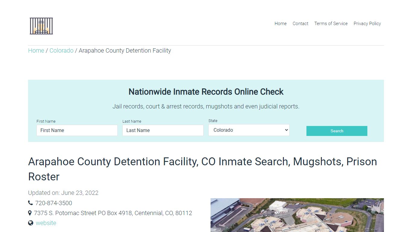 Arapahoe County Detention Facility, CO Inmate Search ...